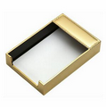 Gold Plated Memo Pad Holder ( Engraved )